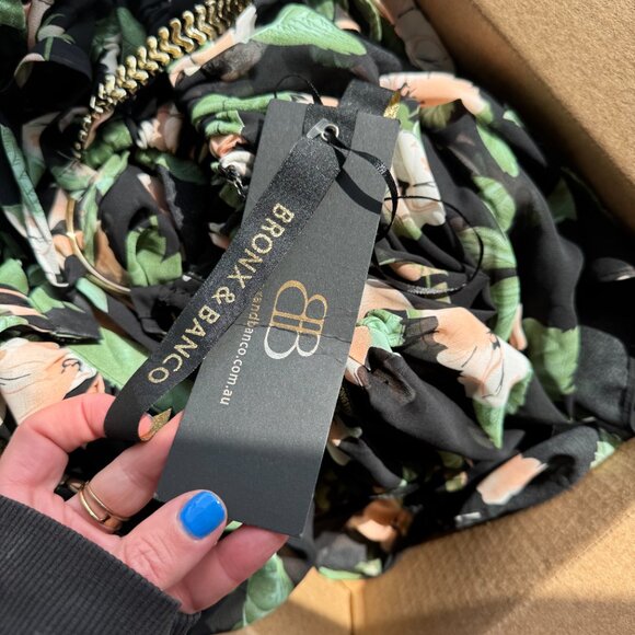 Bronx and Banco Floral Cutout Dress - Picture 4 of 5